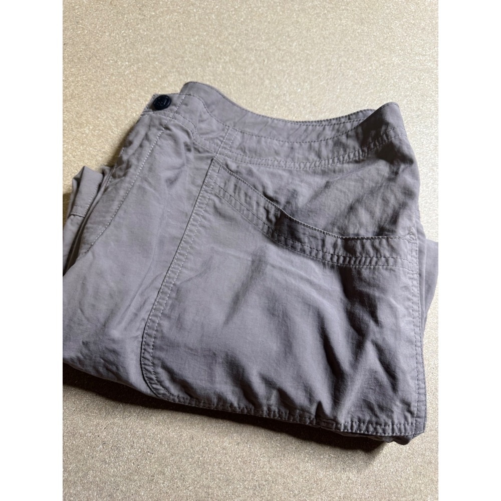 Mountain Hardwear Womens Gray Nylon Hiking Capri Pants‎ Size 10 OL1153 Taupe